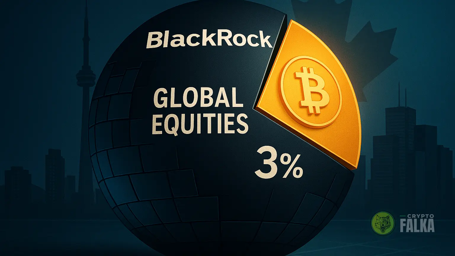 A BlackRock új kanadai ETF-jében 3% jut Bitcoinra