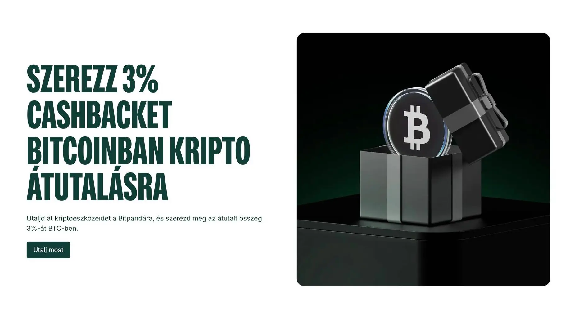 3 milliós befizetésre 100 ezer forintnyi BTC-t ad most a Bitpanda