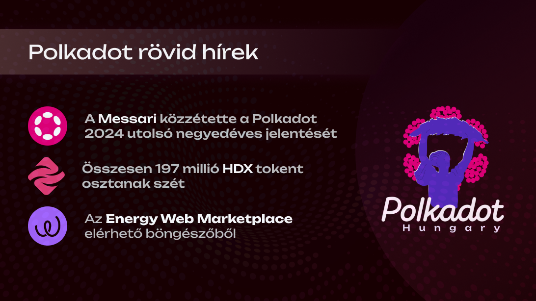 A Messari közétette a legújabb Polkadot jelentését