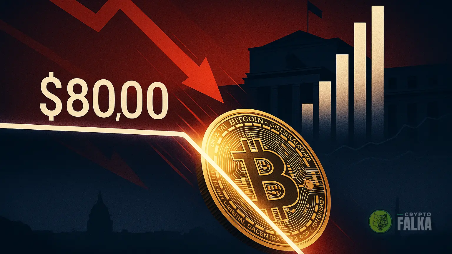 80 ezer dollár alá esett a Bitcoin az erős amerikai munkaadat után