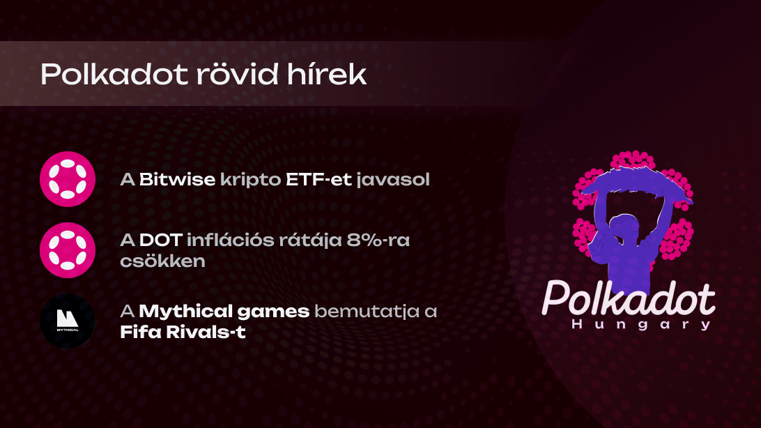 A DOT coin inflációs rátája már 8% alá csökkent