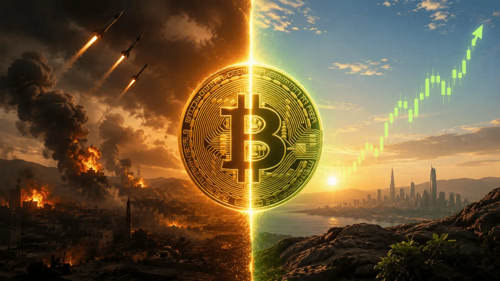 Véget érhet a közel-keleti háború, megindult a Bitcoin Véget érhet a közel-keleti háború, megindult a Bitcoin