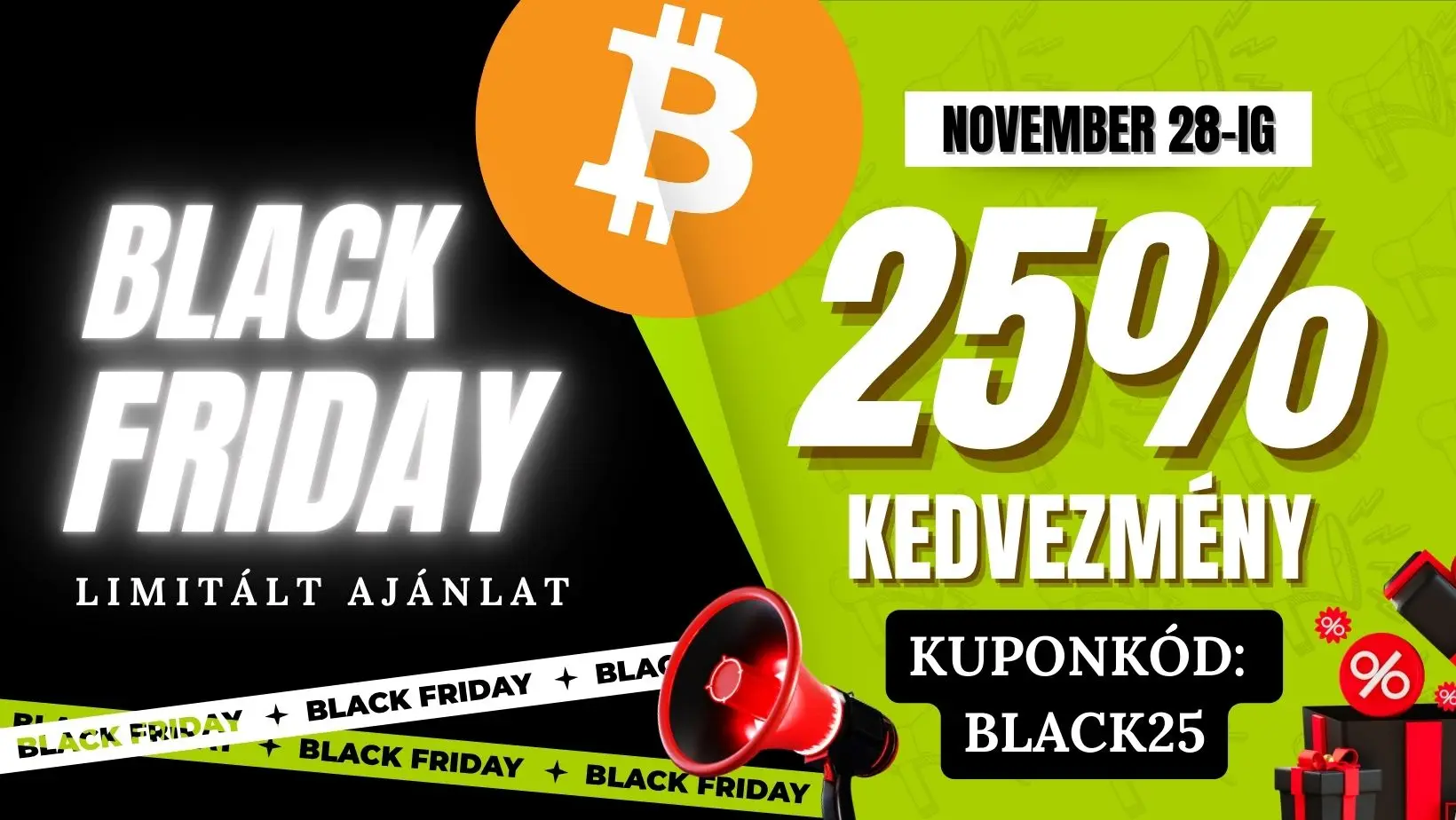 Black Friday: csapj le a kriptós tudásra most 25% kedvezménnyel!