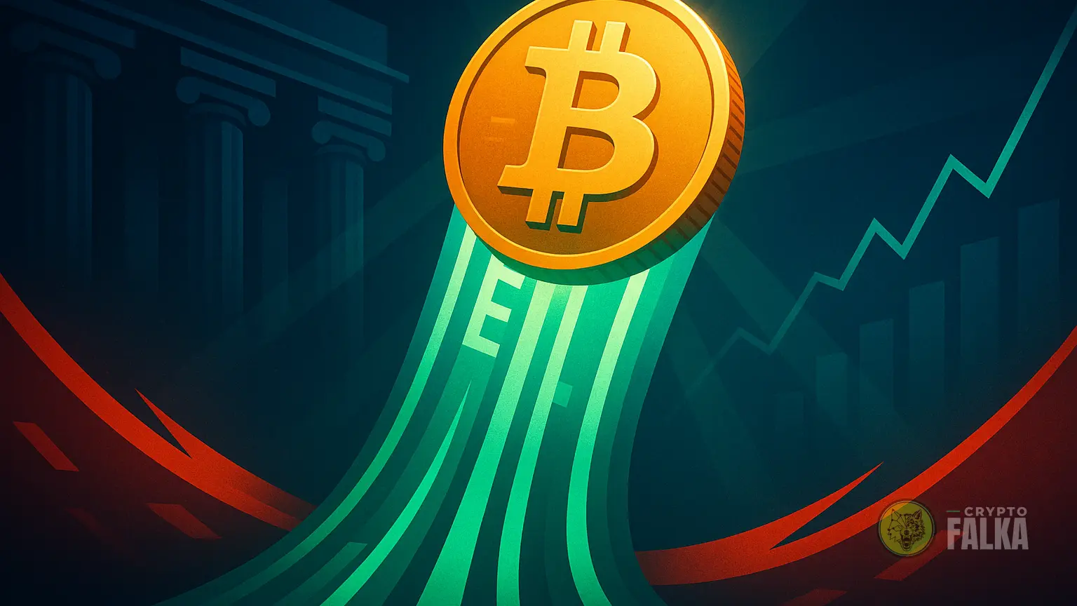 A spot Bitcoin ETF-ekbe áramló pénz lendületet adott a piacnak