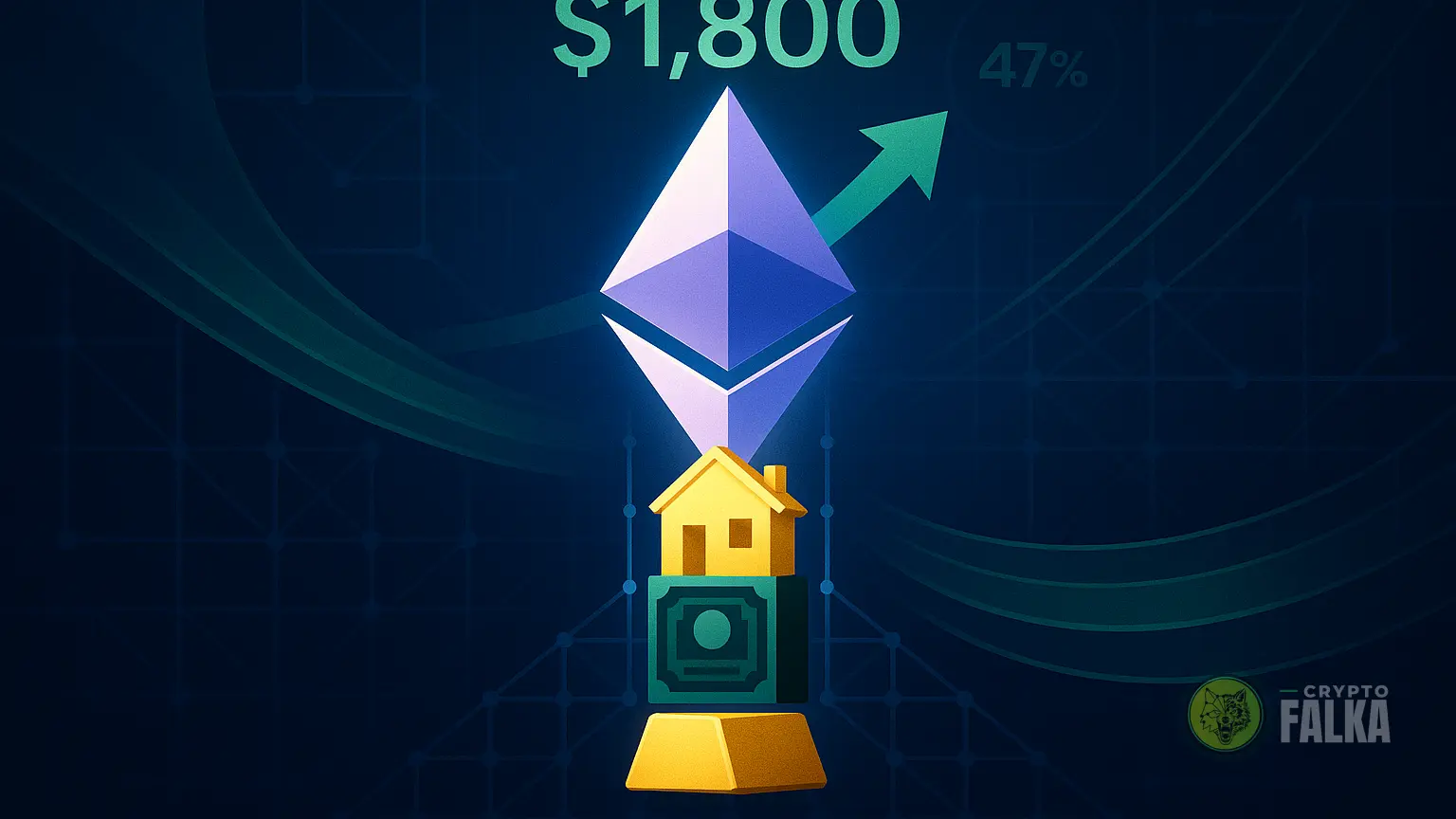 Az Ethereum tokenizációja emelte 1 800 dollár közelébe az ETH-t
