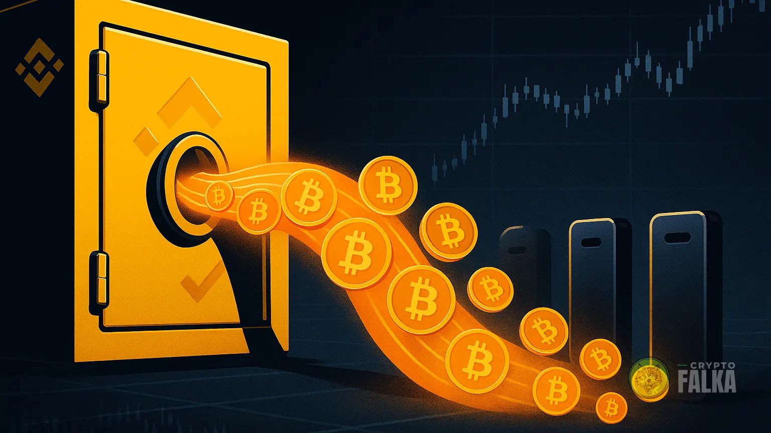 A Binance-ről egy nap alatt 9 000 Bitcoin távozott