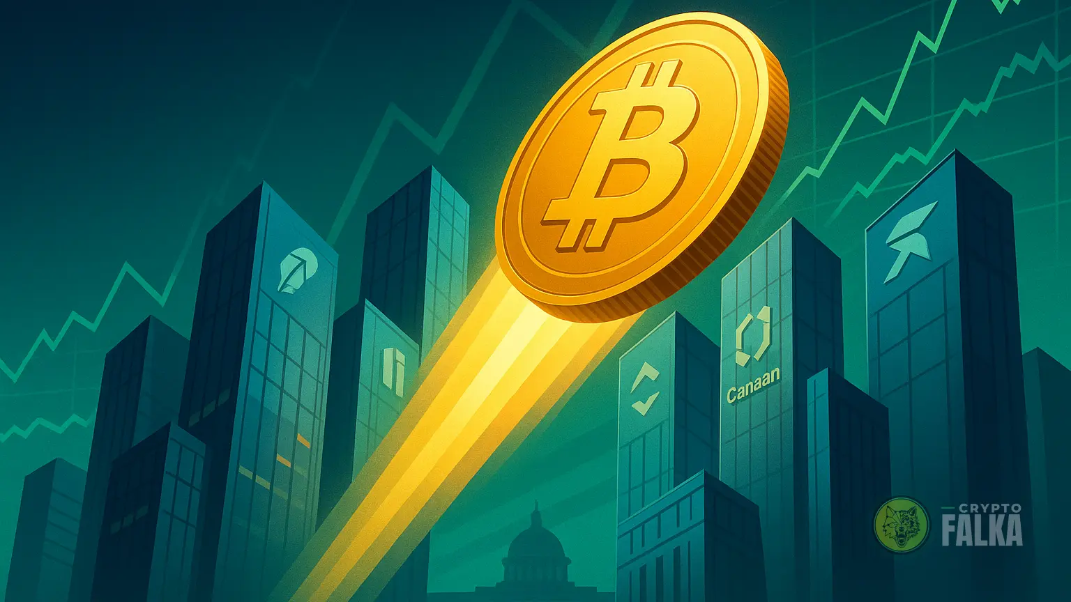 A Bitcoin ralli felhúzta a tőzsdei kriptocégek árfolyamát