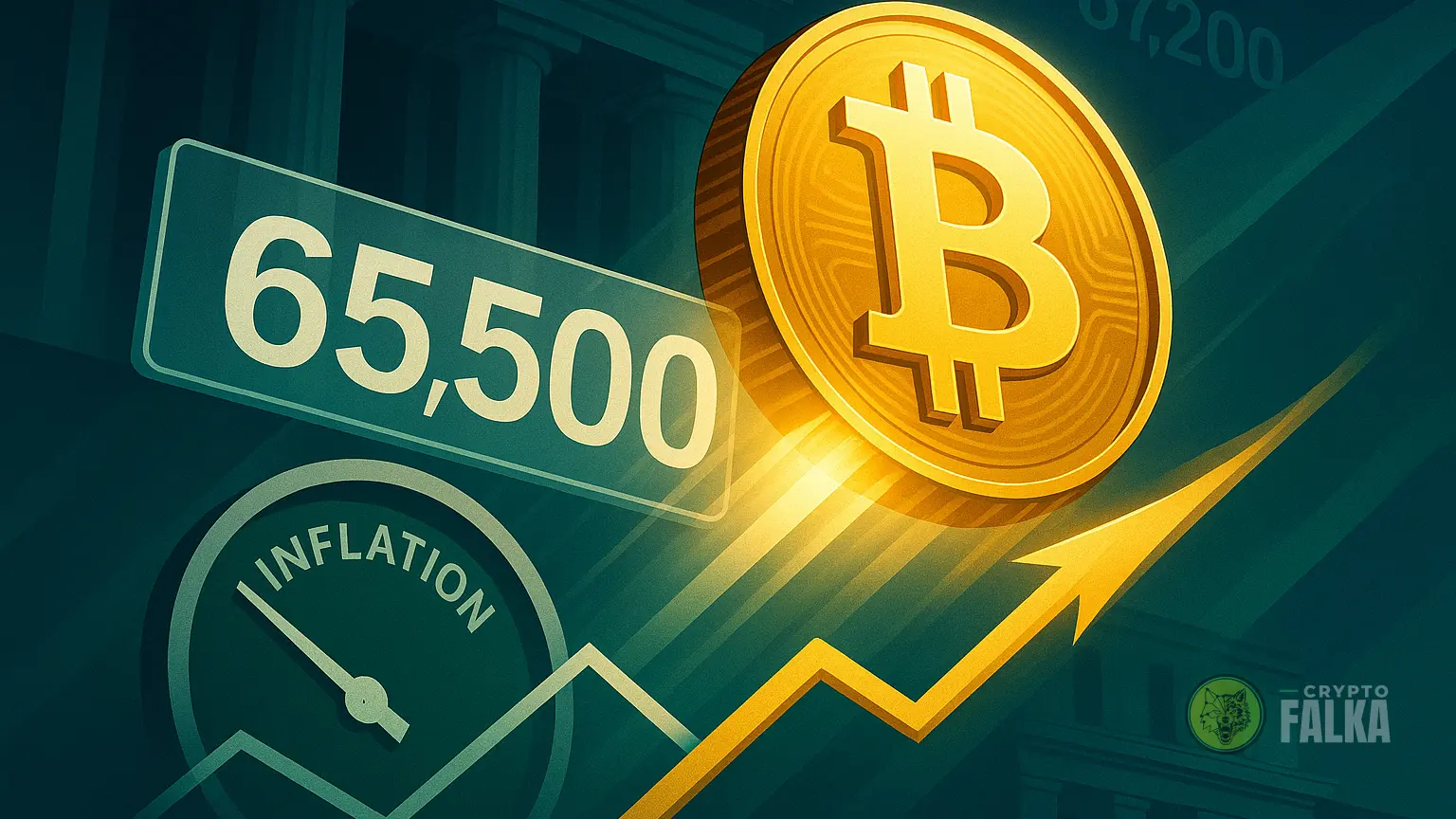 A Bitcoin 65 500 dollárig emelkedett a kedvező inflációs adat után