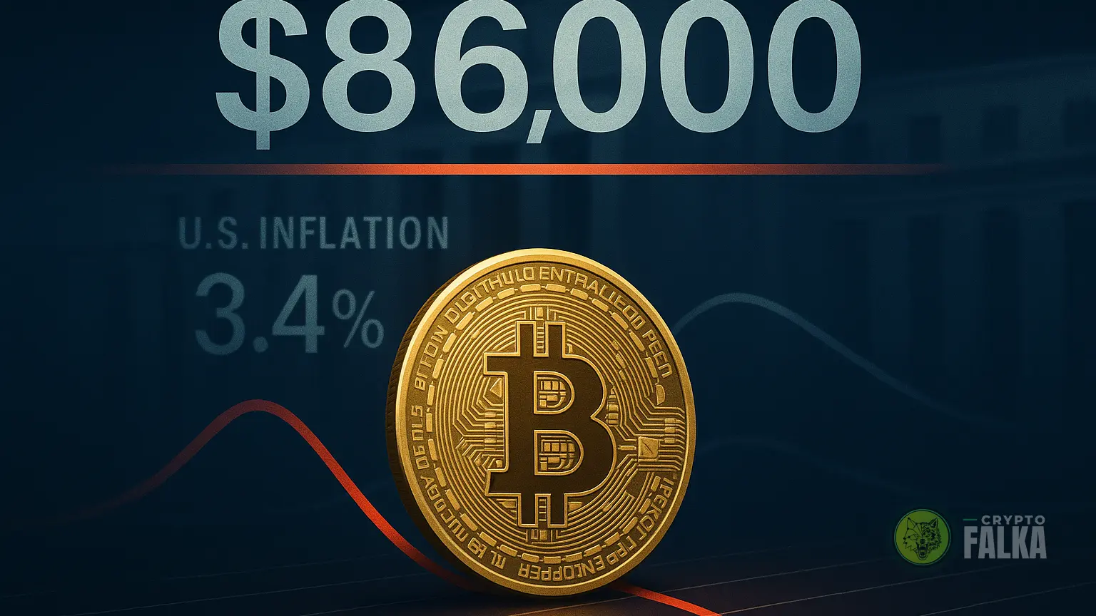 A Bitcoin árfolyama 86 000 dollár alatt maradt az inflációs adat után