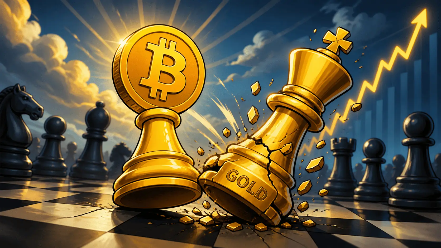A Bitcoin és az arany mintája 167 ezer dolláros árfolyamot jelez