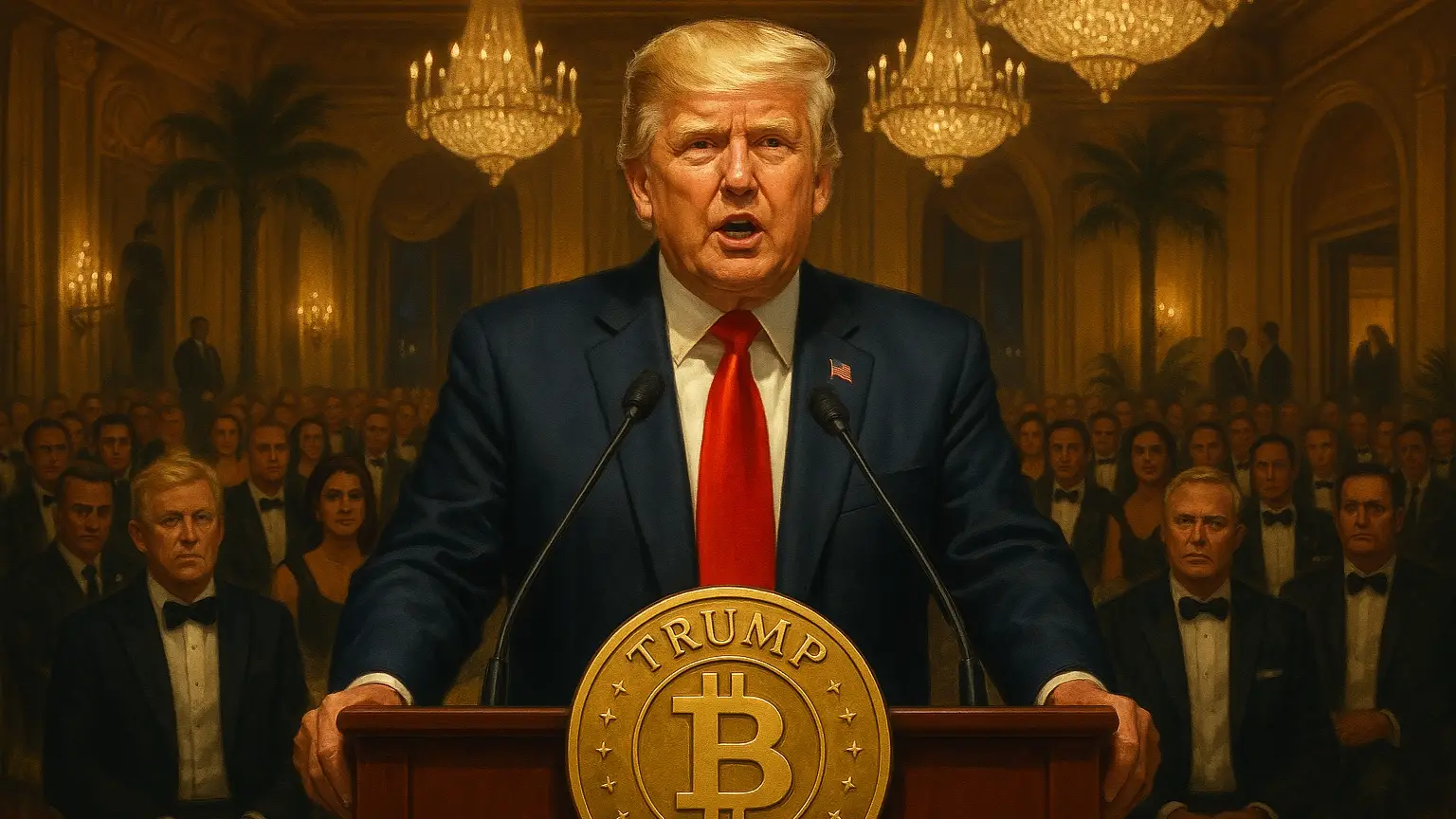 A Fehér Ház: Trump felszólal a TRUMP memecoin gálán