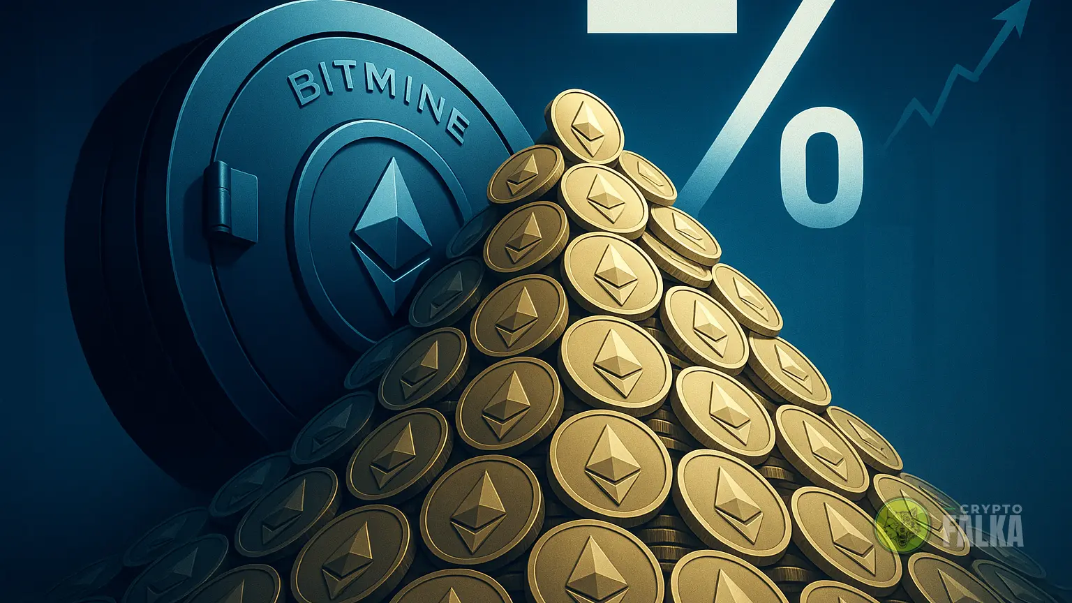 A Bitmine már az Ethereum kínálatának 4,9%-át birtokolja